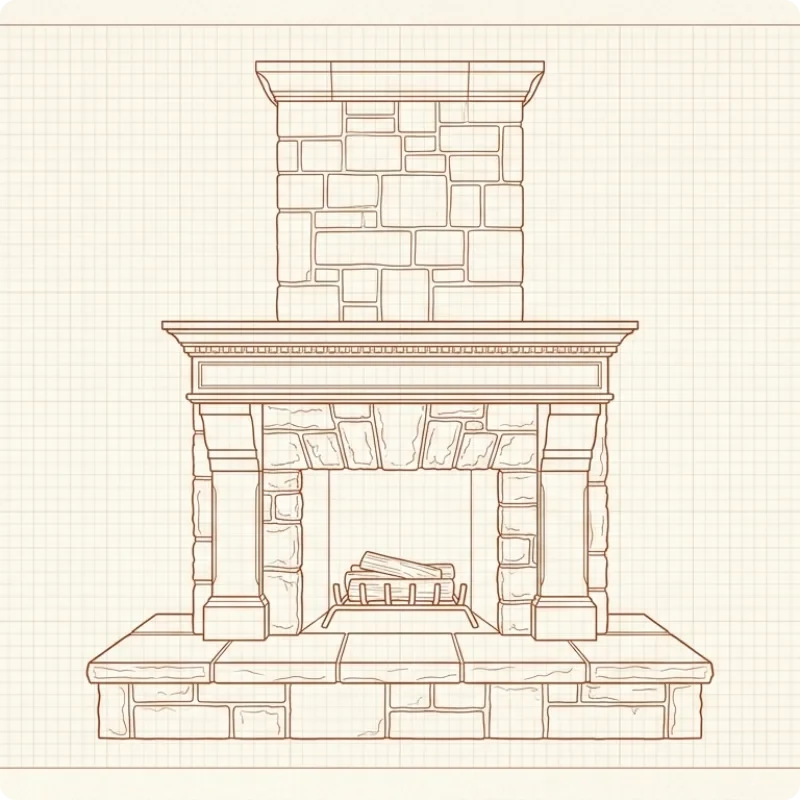 Каминные порталы из мрамора в Москве — изготовление и монтаж под ключ