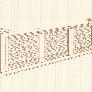 Облицовка забора