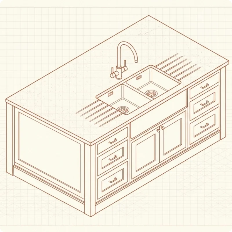 Столешницы из мрамора в Ростове-на-Дону — изготовление и монтаж под ключ