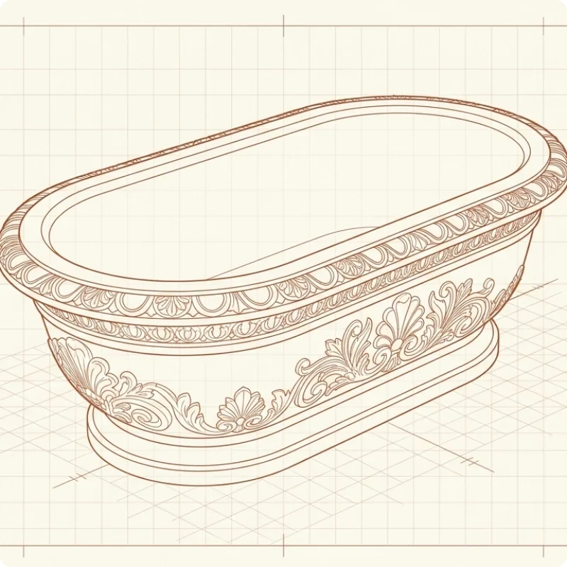 Ванны из оникса — Географика, изготовление и монтаж в Москве