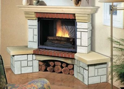 Камин из песчаника