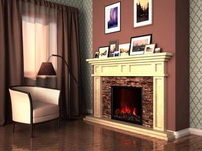 Камин из песчаника 