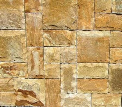 Цоколь из песчаника желтого