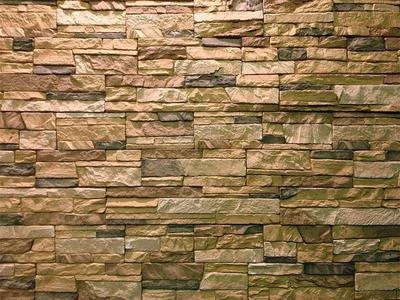 Забор из желтого песчаника