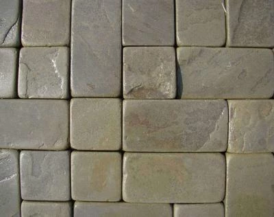Брусчатка из песчаника серо-зеленая