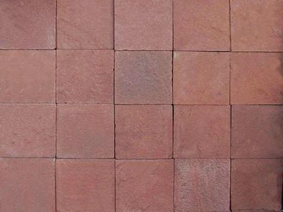Брусчатка из песчаника терракотовая