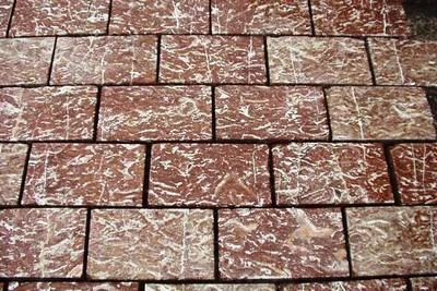 Брусчатка из мрамора одного оттенка