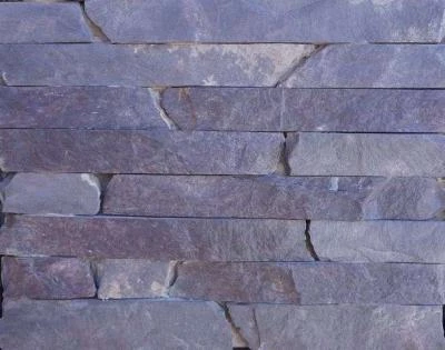 Забор из фиолетового сланца «Сирень»